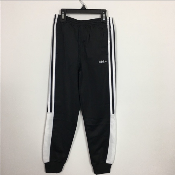 Boys Adidas Black and White Tracksuit - Picture 4 of 6
